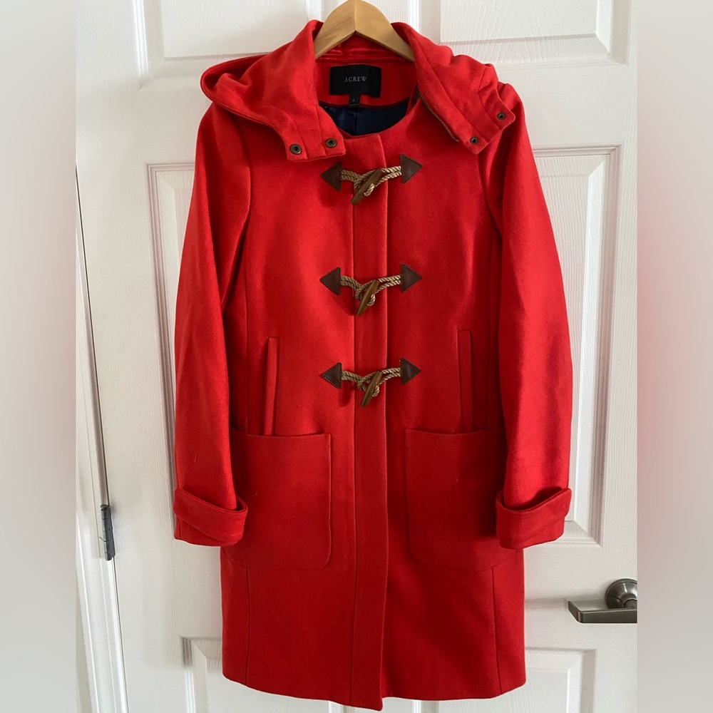 J Crew Toggle Coat. Size 8.